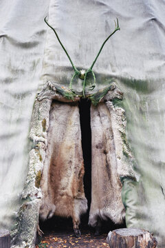 Teepee in Lapland, Finland