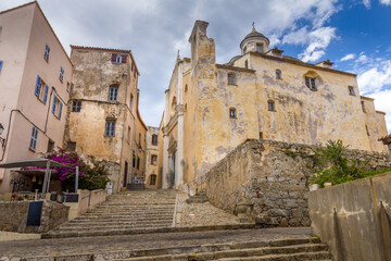 Fototapeta na wymiar Castle in Calvi, North of Corsica, France