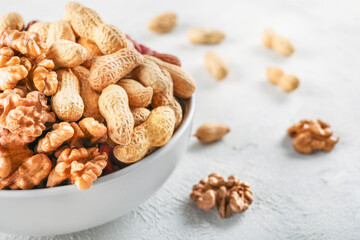 Assortment of tasty mixed nuts