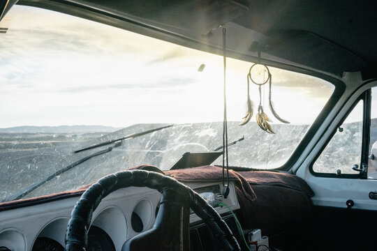 Sunrise on the dashboard