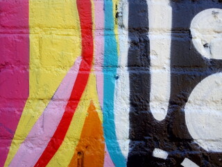 graffiti, colored wall, Multi-colored abstract graffiti texture