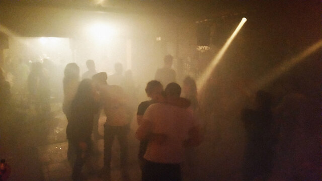 Blurred dance floor background
