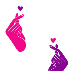 korean love sign