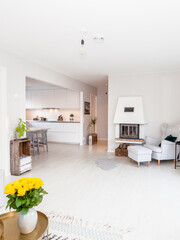 fancy open home interior 