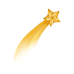 Watercolor vintage decorative stars © alinaosadchenko