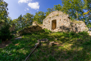 Ruins of medieval castle Zbiroh in Czech Paradise, Europe