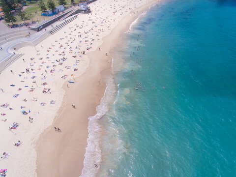 Aerial view of stunning Sydney Beach