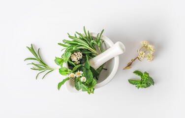 Herbal and alternative medicine concept