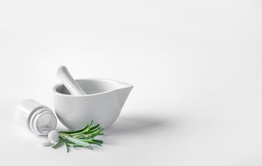 Herbal and alternative medicine concept