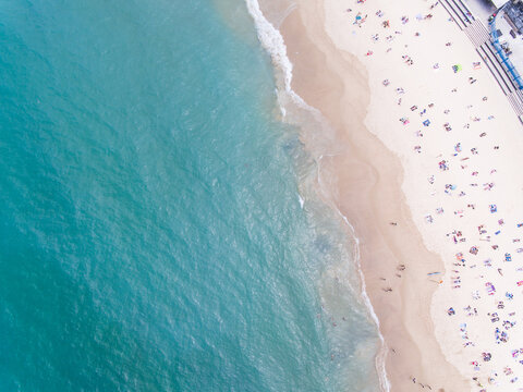 Aerial view of stunning Sydney Beach