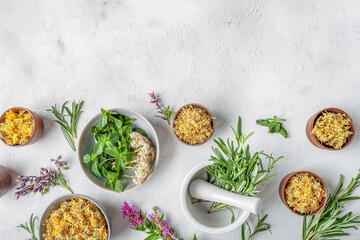 Herbal and alternative medicine concept