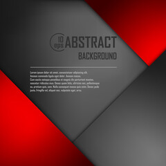 Abstract background of black origami paper. Vector illustration