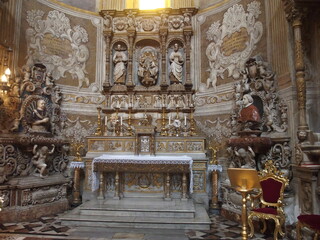 Altar im Dom von Catania Sizilien Italien altar in the dome of Catania Sicily Italy