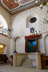 Obraz na płótnie Canvas Interior of synagogue in Turnov, Czech Republic