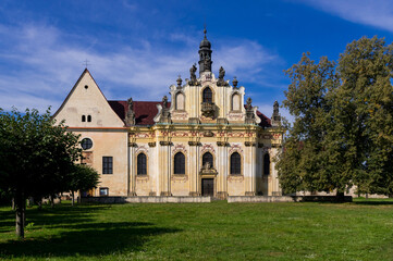 Fototapeta na wymiar Capuchin monastery in Mnichovo Hradiste, Czechia
