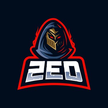 Zed e-Sport Mascot Logo Design Illustration Vector