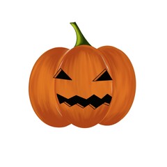 Digital illustration of  Jack O Lantern 