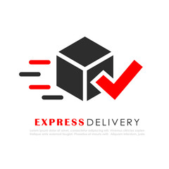 Parcel express delivery vector logo