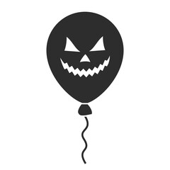 Halloween balloon vector icon