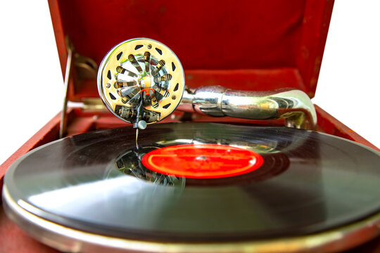 Old vintage record player