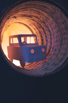 going through a tunnel...
