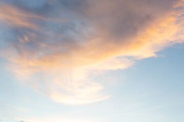 Naklejka na ściany i meble sun light and cloudy sky from aerial view