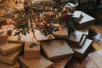 Presents Under Christmas Tree