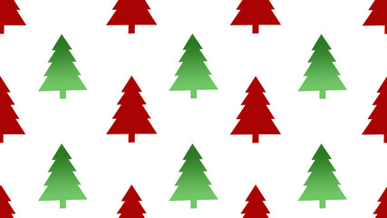 Paper cut christmas tree seamless on white background , illustration concept