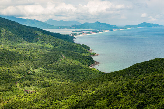 Hai van pass road in Vietnam