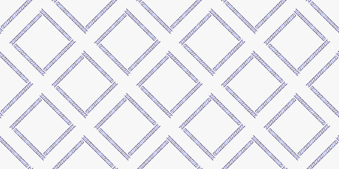 trendy stripes pattern Vector blue line hand drawn seamless