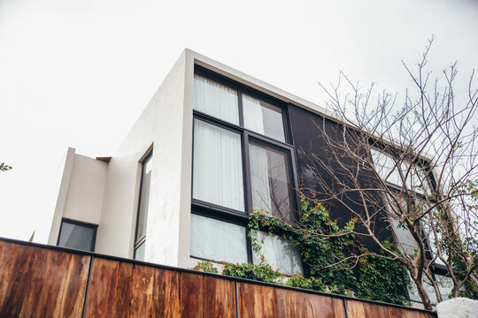 Modern Architecture with fence