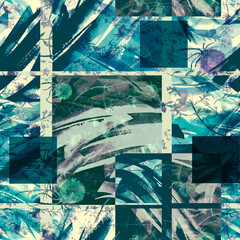 Abstract watercolor background. Bright spots, square.
Watercolor seamless background floral pattern. grass and plant flowers, burdock, thistle, alga, poppy, wild herbs. Art pattern