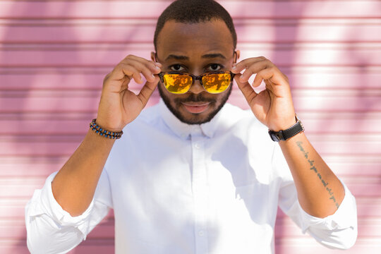 Cool man wearing sunglasses