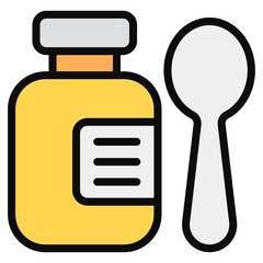 
Liquid syrup icon in modern editable style 

