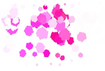 Light Purple, Pink vector pattern with random forms.