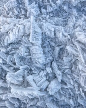 Fallen frost.