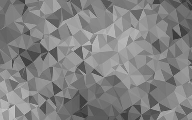 Fototapeta premium Light Silver, Gray vector low poly texture. Creative illustration in halftone style with gradient. Textured pattern for background.