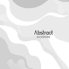 Abstract white grey tone paper cut, abstract white wave curve, abstract style with blank space design, abstract white modern background vector illustration.