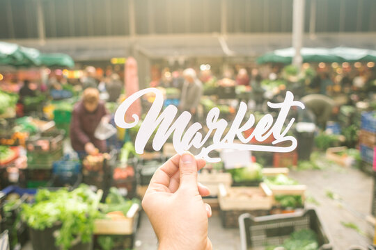 Street Market, organic vegetables