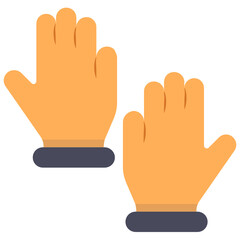Obraz premium An icon design of open hands, editable vector 