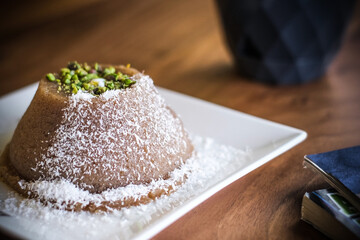 dessert on a table