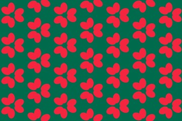 Simple geometric pattern in the colors of the national flag of Bangladesh