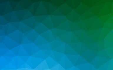 Light Blue, Green vector polygonal background. A vague abstract illustration with gradient. Brand new style for your business design.