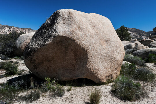 A very large boulder