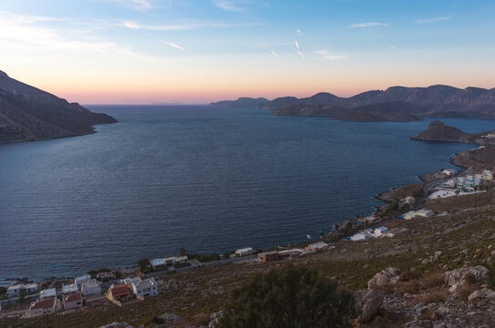 Massouri town in Kalymnos Greece