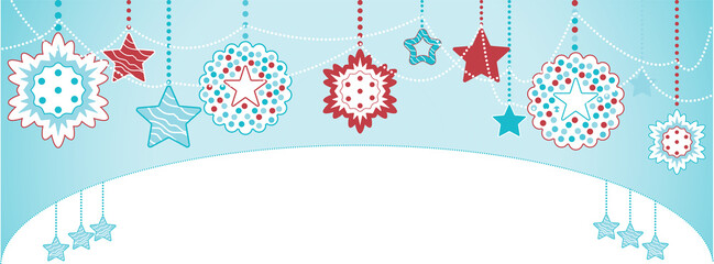 Christmas and happy new year card, background. 