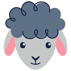 Cute sheep, Sweet dreams, Counting sheeps - Baby nursery collection. Vector