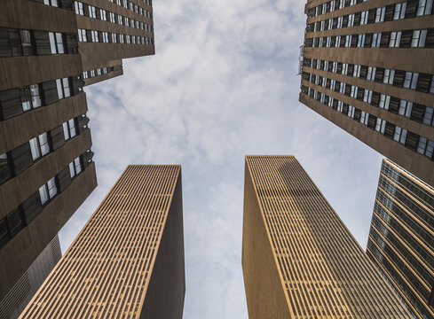 Skyscrapers from below