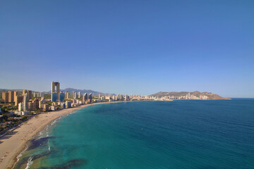 Fototapeta premium Playa de Poniente, Benidorm, España