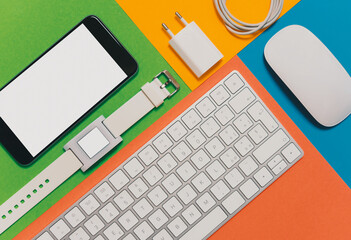 Colored desk
